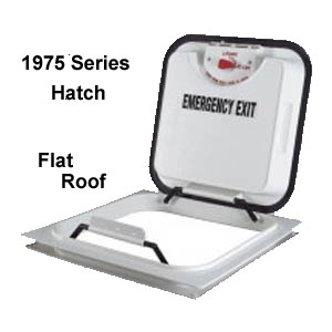 Flat Roof Emergency Escape Hatches